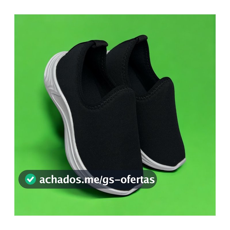Tênis Menino Infantil Calce Fácil Confortável Volta As Aulas Casual Preto Azul Escolar