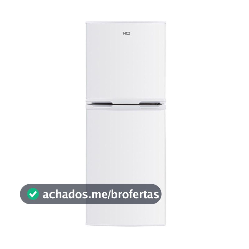 Geladeira Refrigerador Compacto HQ 140L Duplex Defrost, Baixo Consumo A+++ Branco HQ-140RDF