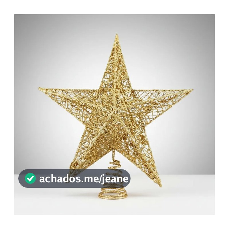 ENFEITE PONTEIRA ESTRELA P/ ÁRVORE DE NATAL HIPERFESTA