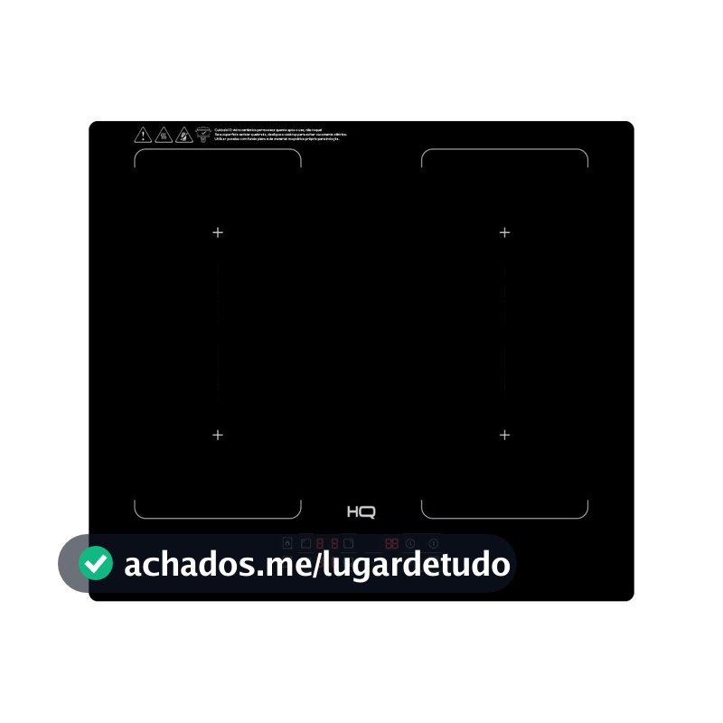 Cooktop De Indução Embutir HQ 4 Bocas Painel Touch Free Zone Preto 7000W HQ-IDE7004FZ 220V