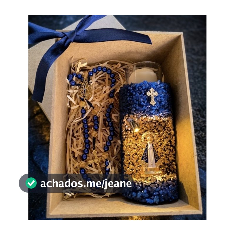 Vela Aromática Nossa Senhora Aparecida Artesanal Presente Religioso