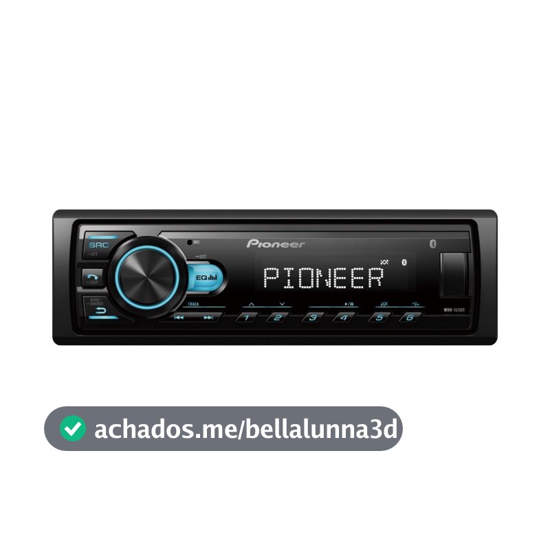 Radio Pioneer MVH-145BR Mp3 Player USB Bluetooth FM