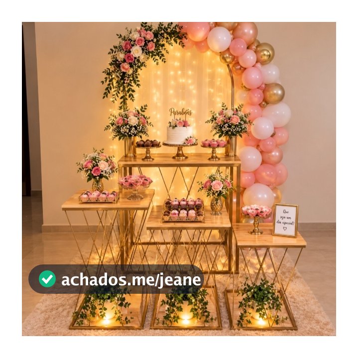 4 Mesas Teia P/ Decoração Festas Mesinhas De Ferro + Arco