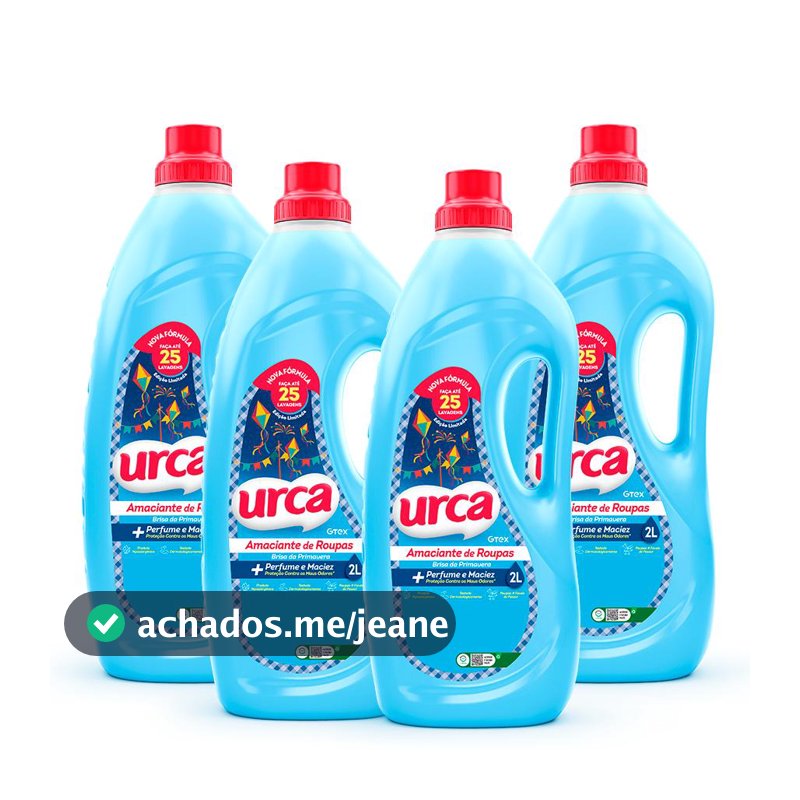 Kit 4 AMACIANTE URCA BRISA AZUL 2L