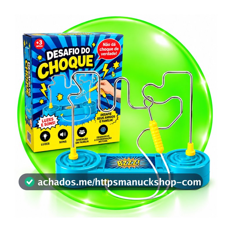 Jogo Desafio Do Choque Labirinto Brinquedo Infantil Com Luz E Som Criativo e Divertido