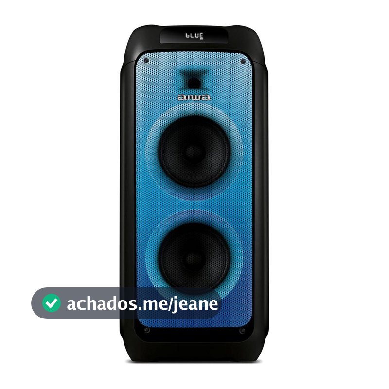 CAIXA AMPLIFICADA AIWA PARTY BOX 200W - AWS-PB-05 PRETO