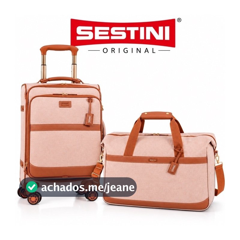 Kit Royale / Mala de bordo Royale com Bolsa de viagem média - Sestini