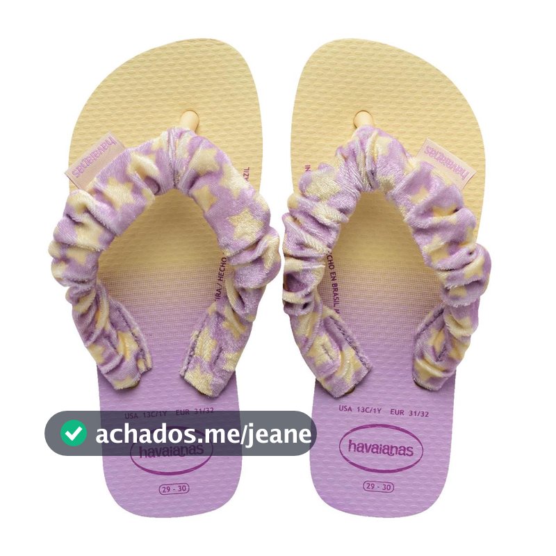 Chinelo Havaianas Infantil Fluffy