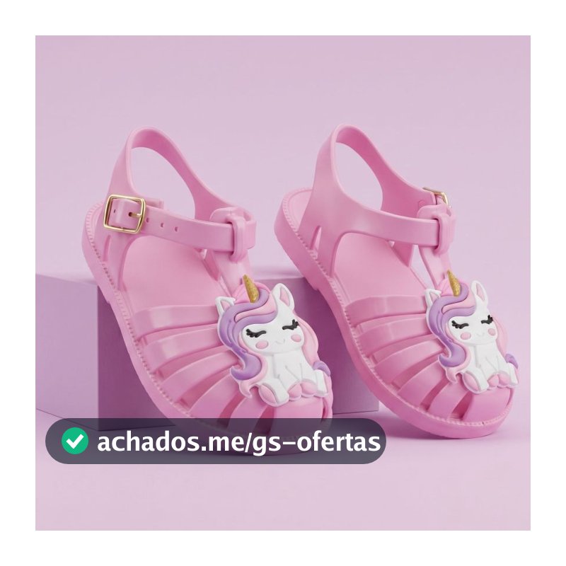 Sandália Infantil Menina Baby Unicornio Antiderrapante, Estilo Aranha, Macia