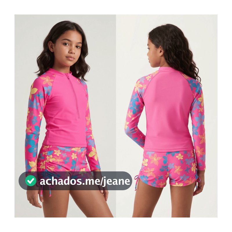 Kit Praia Completo: Biquini, Blusa UV50+ e Short - Estilo e Proteção para o Verão