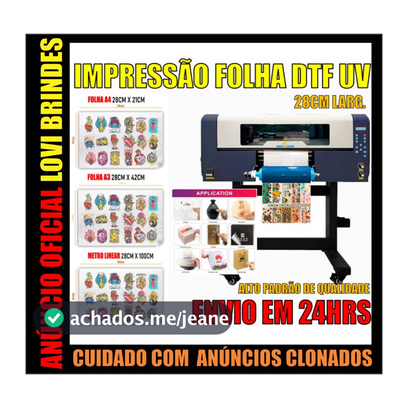 IMPRESSÃO DTF UV ENVIO IMEDIATO EM ATÉ 24 HORAS