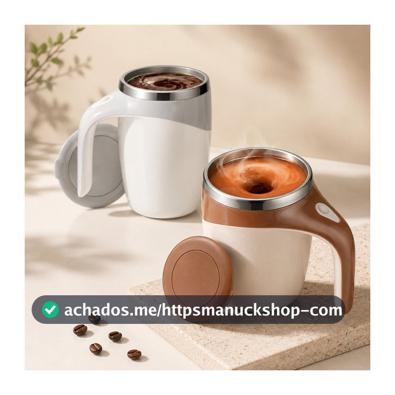 Caneca Misturadora Automática Elétrica USB Bateria Recarregável Mixer Café 380ml