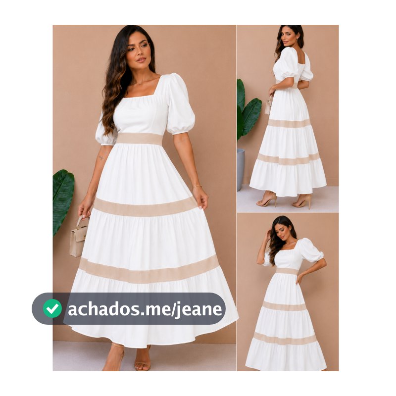Vestido Midi Elegante Bicolor - Coleção Bordados Exclusivos Feminino E Sotisficado Listras