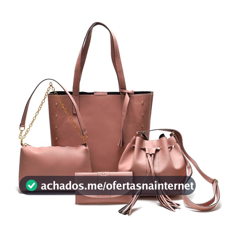 KIT BOLSA FEMININA 4 PEÇAS