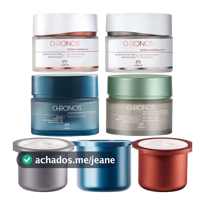 Natura Gel Creme Antessintais Renovação 30/45/60/70 Chronos Dia ou Noite ORIGINAL E LACRADO