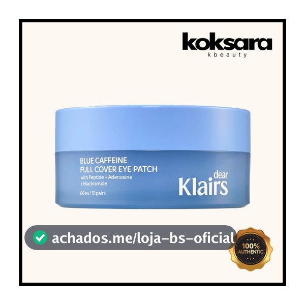 Klairs Blue Caffeine Full Cover Eye Patch 60 Sheets
