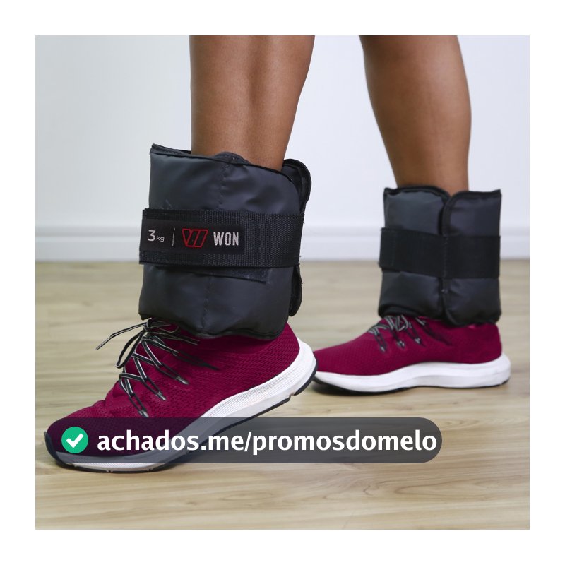 Par Caneleira Tornozeleira de Peso 0,5 1 2 3 4 5 8 10KG Profissional WON Academia Funcional Fitness Treino em Casa