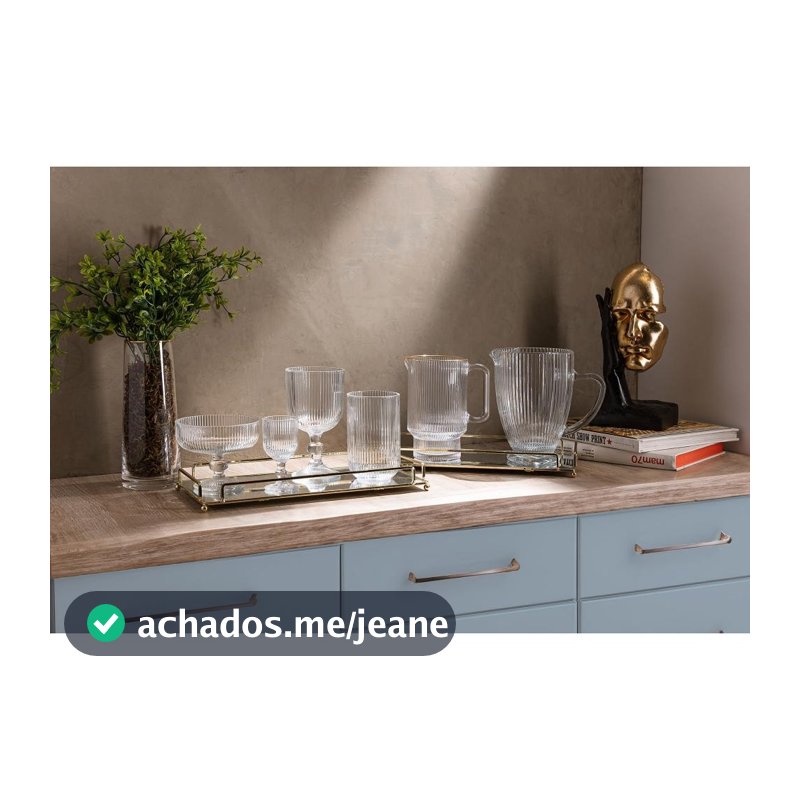 2 Taças Wolff Lines de Vidro 380ml