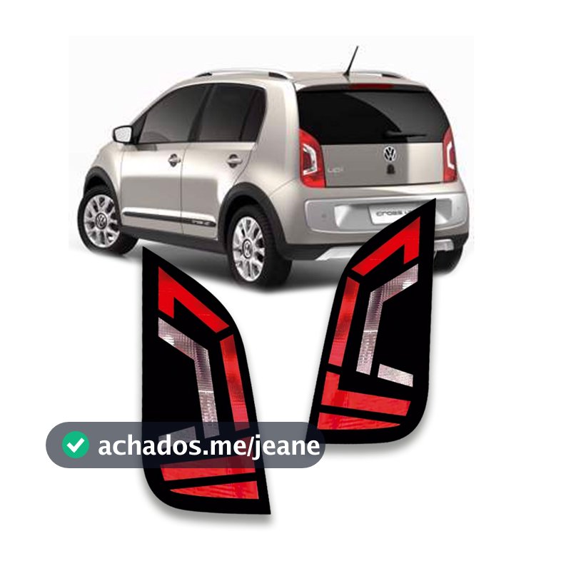 Par Aplique Mascara Negra Adesivo Lanterna Vw Up Tsi Mpi Toy