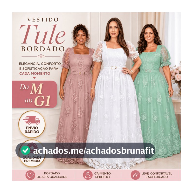 Vestido Longo Tule Bordado Luxo Moda Cristã Evangélica Com Cinto Moda Evangelica Modesta Tam M a G1