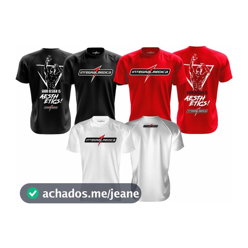 Kit 3 Camisas de Suplemento - Academia Esportiva Treino
