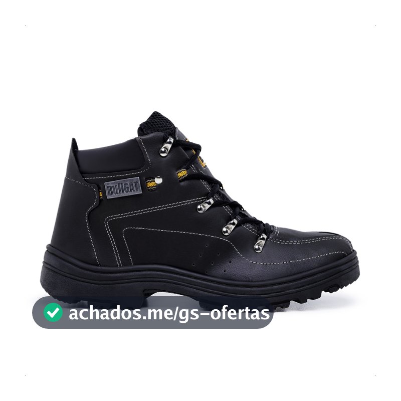 Bota Masculino Coturno Bullgat Cano Médio Motoqueiro Da Moda