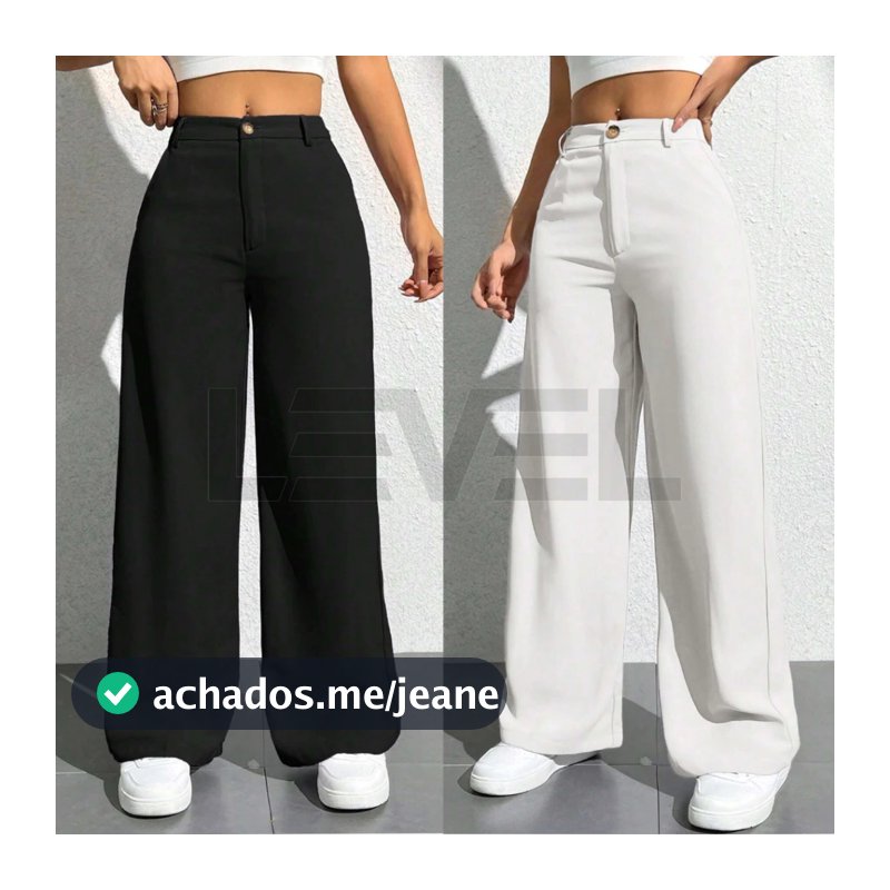 Calça Feminina Wide Leg Alfaiataria Varias Cores Lançamento