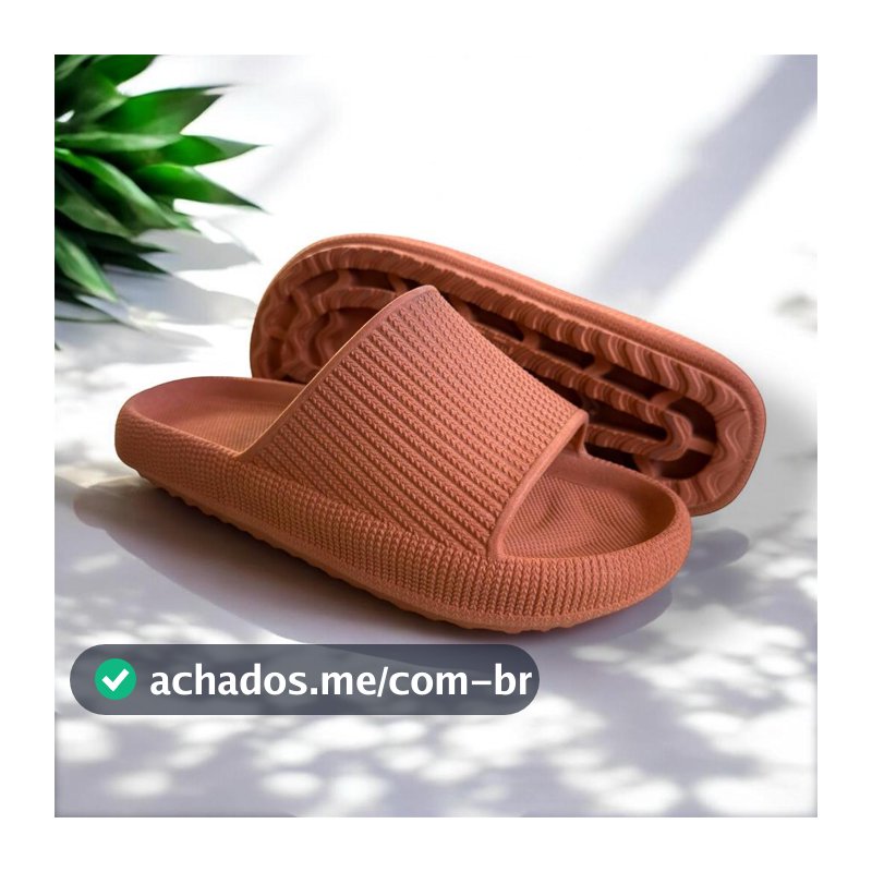 Chinelo Slide Nuvem Feminino Macio Confortável Mega Promoção Oficial Tendência