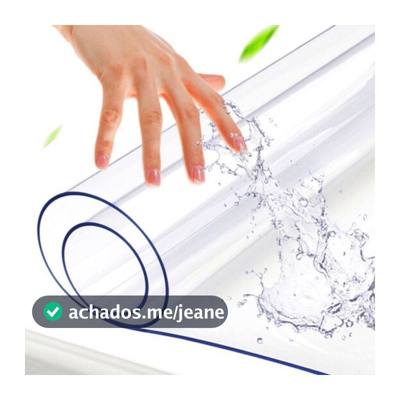 Toalha de mesa de plástico transparente grossa 4 6 8 Lugares Cristal Protetor Impermeável Térmica