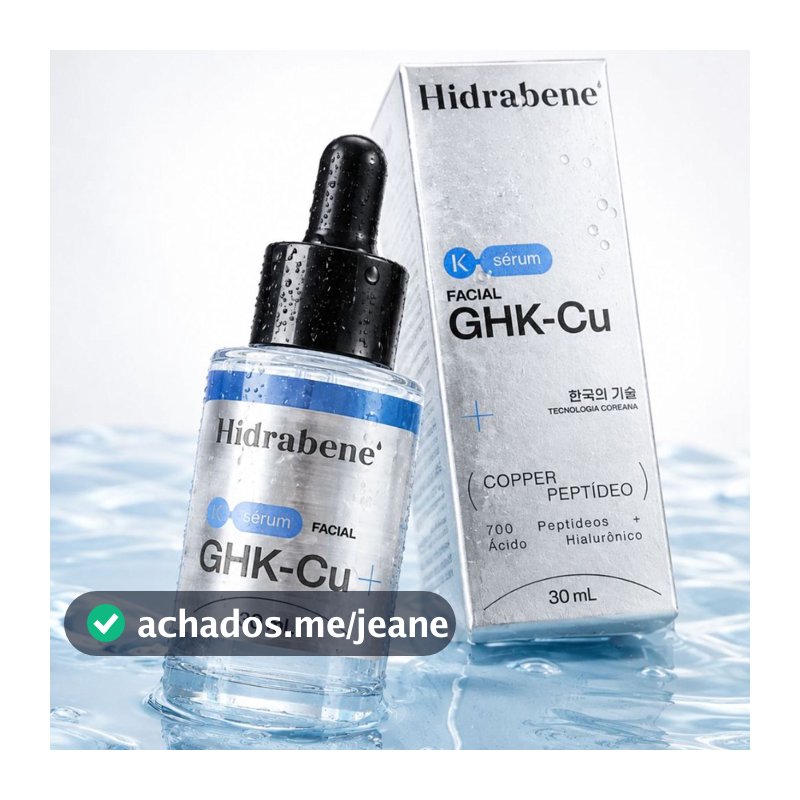 Hidrabene Sérum Facial GHK-Cu Peptídeo de Cobre – Firmeza e Densidade 700 Nano Peptídeos