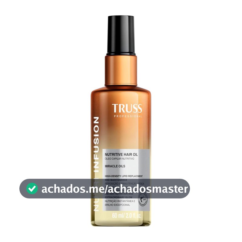 Nutri Infusion Óleo Capilar Nutritivo 60ml - Truss