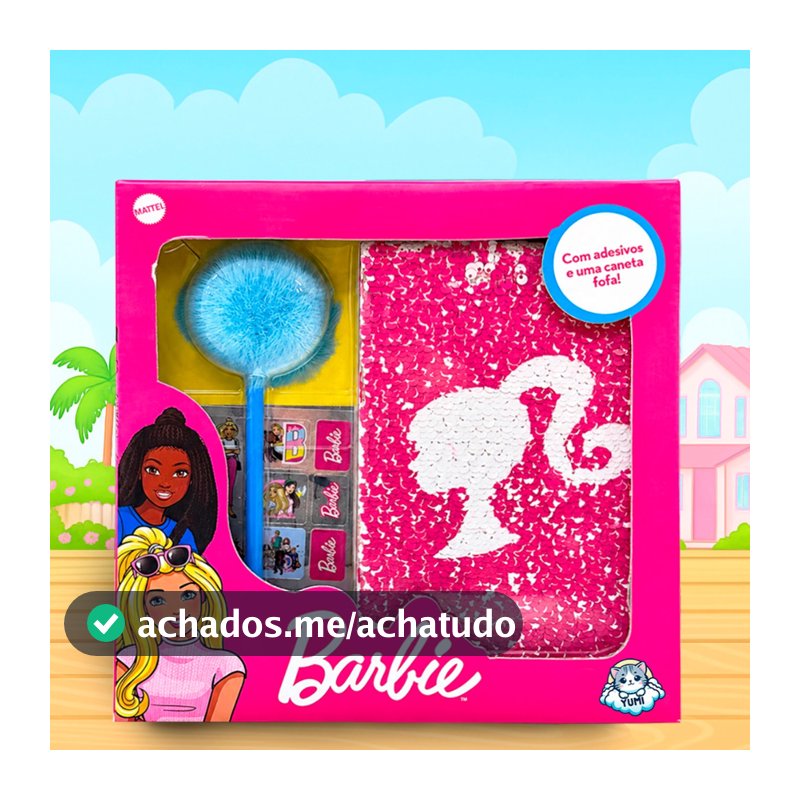 Diário Mágico Barbie  | Livro Infantil Com Caneta Fofa e Adesivos | Segredos E Diversão Para Meninas
