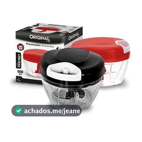 Processador de Alimentos Semiautomático 500ml ou 170ml Multiuso