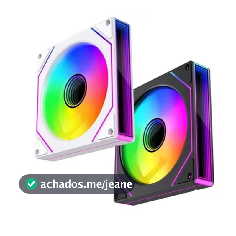 Cooler RGB 120mm Delta-C1261 12V 39CFM 1200RPM para Computador Gamer Ventilação Eficiente Silenciosa