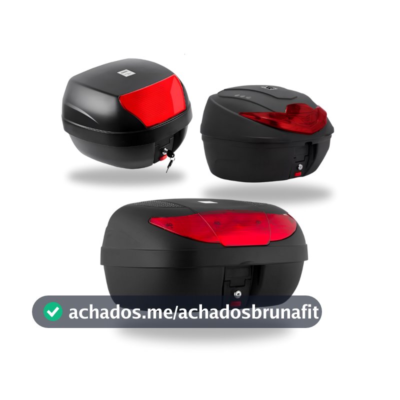 Bau para moto organizador bauleto universal baú Pro Tork 28 35 45 Litros