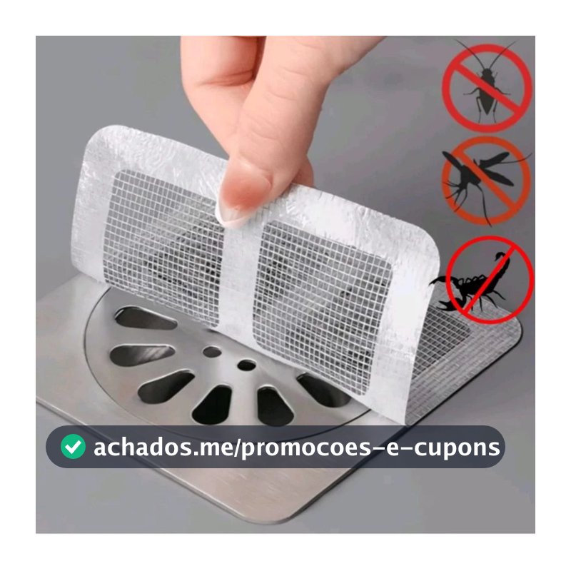 10/20/30/40/50 Tela Protetora Filtro Adesivo Para Ralo Banheiro Cozinha Quintal Coletor De Cabelo Ant Inseto