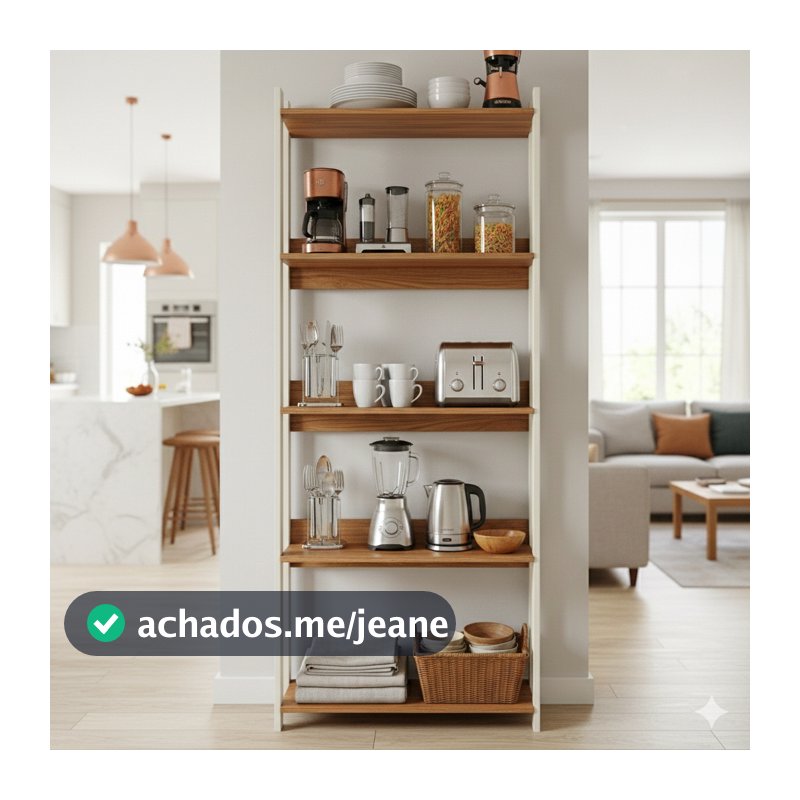 EXCLUSIVO Estante Livreiro Estilo Industrial MDP Escritorio Prateleira Sapateira Sala Cozinha Decoração Off White/Nature