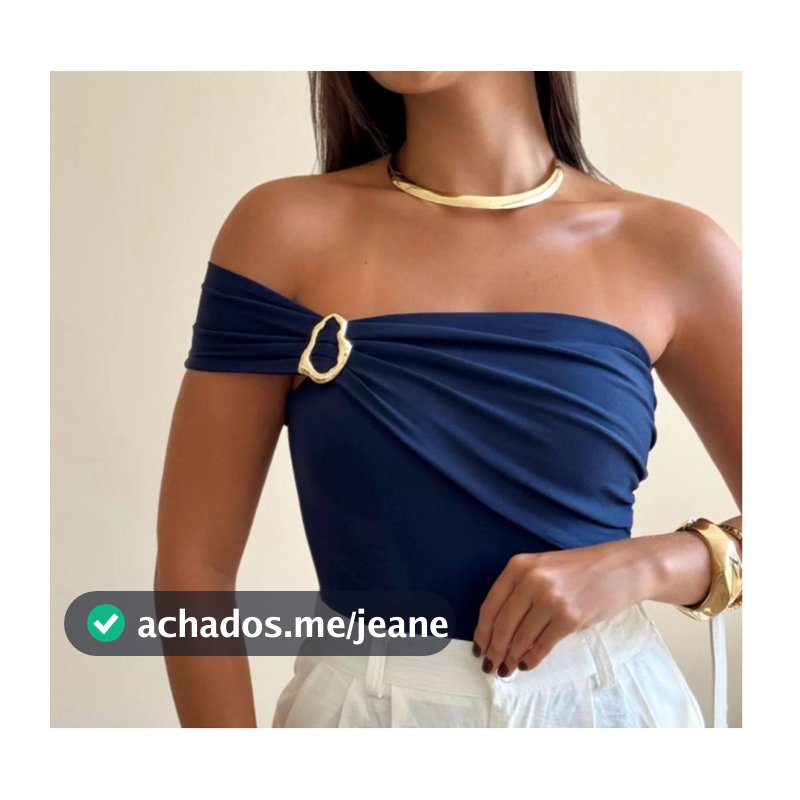 Body Feminino Fivela Orgânica Tendência 2026 Casual Elegante Moda Gringa Blogueira