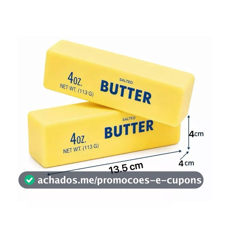 Brinquedo Squishy De Espuma Barra De Manteiga Butter 13.5cm Sensorial Mole Slow, Fanwix