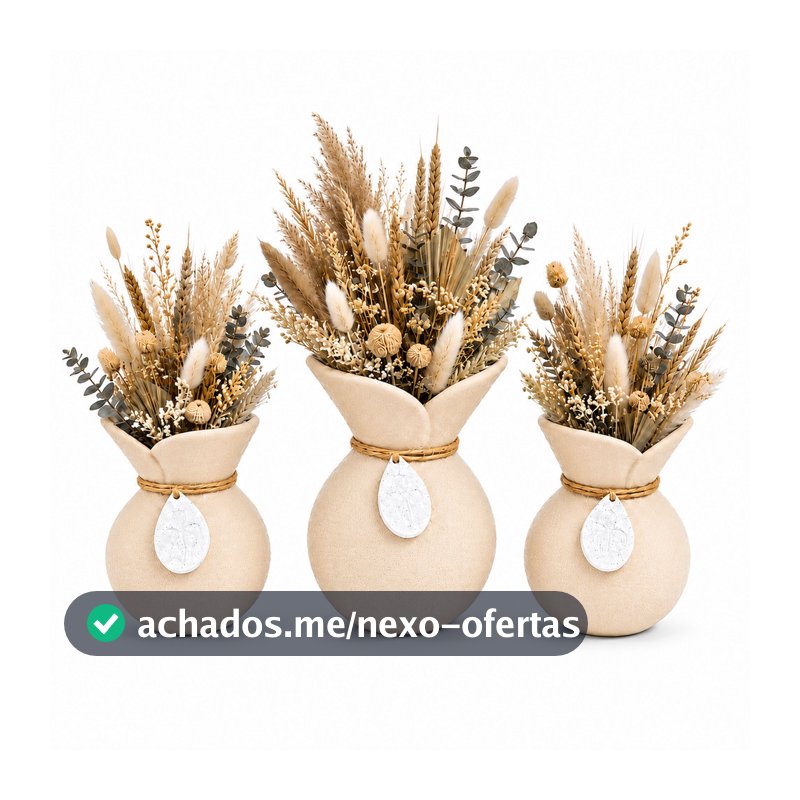Kit 3 Vasos Cachepot Decoração Minimalista Sala Escritório Impressão 3D Decoração Moderna