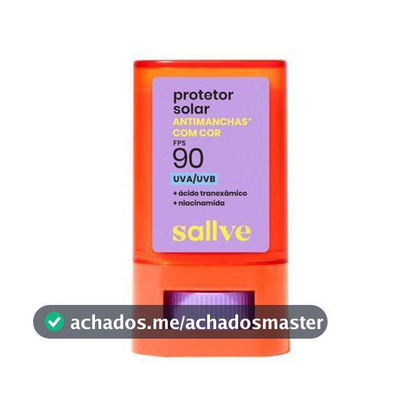 Protetor Solar Bastão Sallve Antimanchas com Cor Fps 90