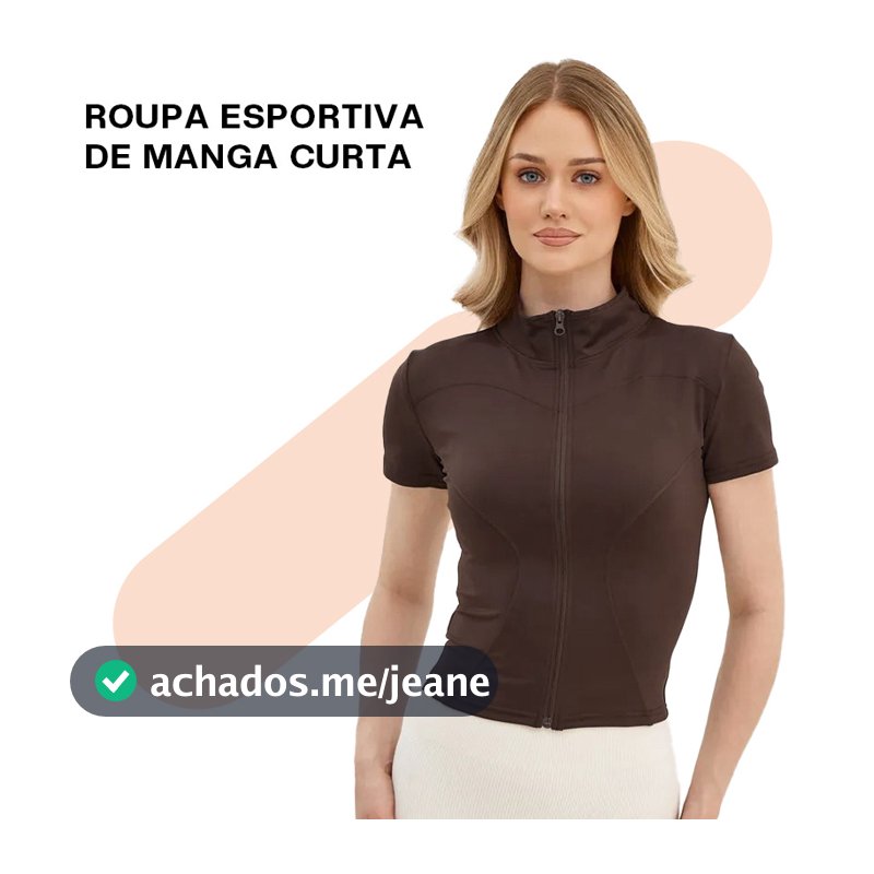 Liouty Jaqueta feminina de manga curta  leve  respirável com proteção UV  ideal para uso na academia (MODEL WT04)