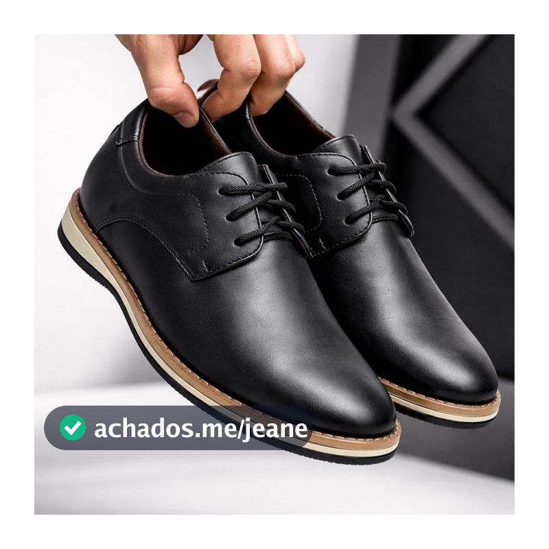 Sapato Social Masculino Oxford Elegante Confortável Couro Sintético Trabalho Igreja
