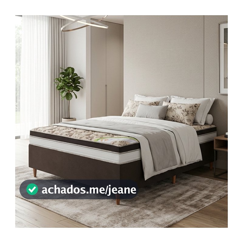 Colchão Casal D33 Dallas + Base 138x188x60