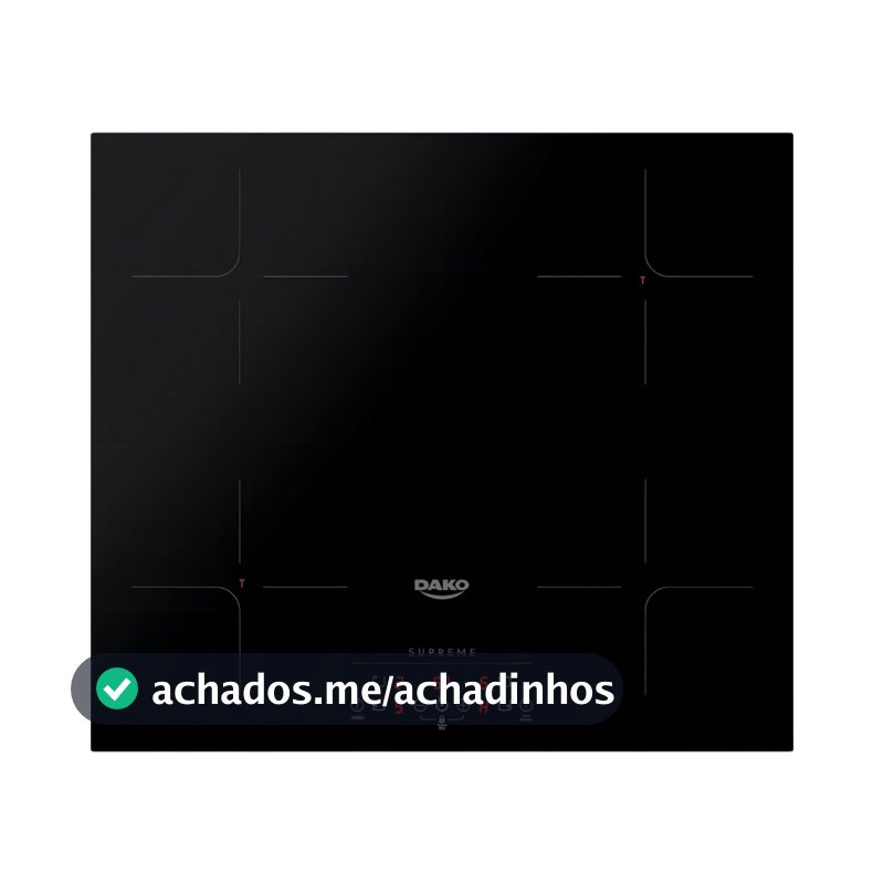 Cooktop De Indução 4 Bocas Dako Supreme Preto 220v