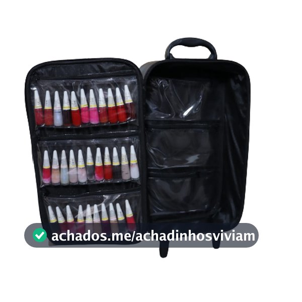 Mala Com Rodinhas P/manicures Bolsa Maleta P/esmaltes Maquiagem Atendimento Manicures Home Oficce