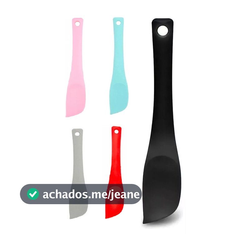 Espátula Raspadora Pão Duro Reforçada Ponta Firme Silicone