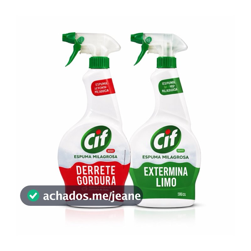 🧽✨ Cif Espuma Milagrosa – Derrete Gordura  e Extermina Limo  – 500ml