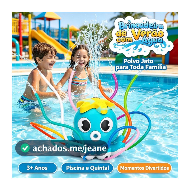 Brinquedo de Água Polvo Sprinkler Giratório Jogos Ao Ar Livre para Crianças no Jardim Diversão de Verão