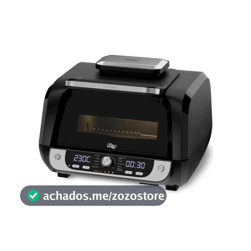 Fritadeira Elétrica Air Fryer Barbecue Digital WAP 12 em 1 Preto 10 L 127/220 V